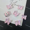 Colgante Sinfonía de Mariposa Cristal Tridimensional Super Brillante Moca Colgante Accesorios para Pulsera de Cuentas DIY, Collar, Pendientes Colgante