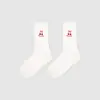 1746 calcetines infantiles al por mayor, calcetines de media caña bordados con lazo, estilo Miu girl, calcetines de algodón sin costuras con puños holgados para niñas