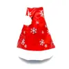 Gorro de Navidad Gorro para Niños y Adultos Gorro de Papá Noel Tela Roja Brillante Regalo de Navidad