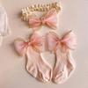 Diadema para bebé diadema fontanela calcetines antideslizantes juego Accesorios para el pelo foto Princesa luna llena Cien Días diadema para pelo de bebé