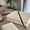 Cubrecama acolchado de algodón de doble cara estilo coreano, lavado a alta temperatura con arena, disponible para las cuatro estaciones, cubierta para tatami Kang, sábana antideslizante