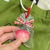 Una Bolsa Creativa Divertida de la Gran Manzana Colgante Regalo para Pareja Estilo Caliente de Celebridad de Internet Llavero Colgante de Corazón para Chica Estudiante