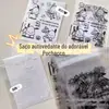 Sacos Auto-Adesivos Opp de Venda Quente Transfronteiriços, Sacos Auto-Selantes para Cartões, Sacos de Embalagem Impressos Estilo Ins, Sacos para Embalagem de Cartões e Fotos Polaroid