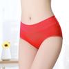 Fábrica Direct cuecas femininas plus size cintura média respirável confortável cor sólida simples antibacteriana interior de algodão roupas íntimas femininas