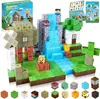 Bloques de Construcción Magnéticos Populares de Amazon Cubo Magnético Bloques de Construcción Educativo Castillo Rosa 3D Juguete para Niña