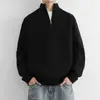 Suéter tejido de punto para hombre, cálido, casual, versátil, moderno, nuevo, cuello alto, jersey con un toque de alta gama, para otoño e invierno