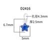 Plata esterlina S925 diamante circón estrella de cinco puntas corazón redondo cuadrado gota de agua de azúcar colgante accesorios DIY accesorios hechos a mano