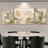 Nueva Pintura Decorativa de Paisaje Verde Tinta China Oro Ginkgo para Pared de Fondo de Restaurante Combinación de Pintura Colgante Película de Cristal Aleación de Aluminio Pintura