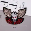 Gran Venta Procesamiento Calavera Bordado Pegatinas de Tela Estilo Punk Accesorios para Ropa Insignias Bordadas por Computadora Parches Pegatinas Accesorios de Joyería