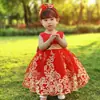 [Produtos Mais Vendidos da Amazon] Vestido Princesa Volumoso Vestido de Renda e Tule para Crianças e Bebês Vestido de Festival Fantasia de Performance