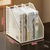Suporte de Arquivo Multifuncional de Metal Suporte de Armazenamento de Mesa A4 Arquivo de Dados Estante de Livros Estrutura de Classificação de Arquivos Vertical para Desktop