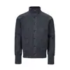 Outono/Inverno 2026 Estilo Old Money Tricô de Lã Marca Americana Tendência Suéter com Gola Cardigã Casual Masculino Peça Externa