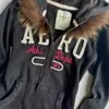 Sudadera Nueva para Mujer Estilo Retro Y2K con Decoración de Cuello de Piel Otoño e Invierno Estilo Gótico Único Moda Trendy Ins High Street