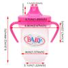 Taza rosa para beber mango 18 pulgadas muñeca plástico mini accesorios tetera niños casa de juegos juguetes comercio exterior