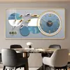 Calendário Perpétuo Ano Novo Estilo Novo Pintura Decorativa com Relógio Relógio Eletrônico Relógio de Parede Sem Necessidade de Furar Sala de Estar Relógio Silencioso Pendurado na Parede