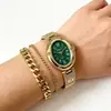 Reloj de Mujer de Venta Caliente Transfronterizo, Reloj de Mujer de Cuarzo con Esfera Ovalada Estilo Pulsera, Reloj de Mujer Moderno Casual y Exquisito, En Stock