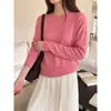 Sensación de Cero Presión 6% Lana Ge Ming Otoño Nuevo Top para Mujer Ropa Interior para Mujer Camiseta de Manga Larga con Cuello Redondo para Mujer SN657