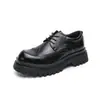 Zapatos Formales de Cuero Británicos Transfronterizos para Hombre Piel de Vaca Zapatos de Boda para Novio Zapatos Casuales de Negocios Comercio Exterior Talla Grande Zapatos de Cuero Formales Pequeños