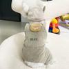 Perro Mascotas Otoño e Invierno Polar Engrosado Cuatro Patas Abrigo de Algodón Juguete de Peluche Tridimensional Arnés de Dos Piezas para Perros Pequeños a Medianos Bichón Frisé