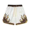 Pantalones Cortos de Baloncesto de Entrenamiento de Marca de Moda Estilo Americano para Niños, Shorts Sueltos de Secado Rápido Transpirables, Pantalones Cortos Deportivos Juveniles a la Rodilla