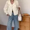 Nueva Chaqueta de Trabajo Casual Suelta de Cuello Alto Corta para Mujer Petite 2026 con un Toque de Alta Gama y Elegancia
