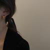 Aretes geométricos retro de alto sentido G para mujer estilo cool ins elegantes simples y fáciles de combinar para mujer Z1/3