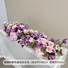 Arreglo de Suelo para Boda Flor Morada Pasillo Flores Colgantes Banquete de Compromiso Decoración de Boda Decoración de Salón de Bodas Otras Flores Terciopelo