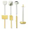 Juego de 7 Piezas de Utensilios de Cocina de Silicona Transfronterizo Sartén Antiadherente Espátula de Silicona Cuchara para Sopa Espátula Ranurada Cuchara para Arroz Utensilios de Cocina