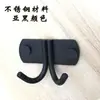 Zhengya Gancho Negro de un Solo Gancho Perchero de Acero Inoxidable Gancho de Abrigo de un Solo Gancho Negro Pintura Negra Gancho Estilo Nórdico