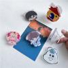 Llavero acrílico personalizado DIY creativo personalizado foto personalizada pequeño colgante llavero de dibujos animados personalizado