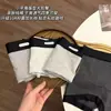 Ropa Interior para Mujer, Algodón Puro, Antibacteriano, Entrepierna de Algodón, Estilo Nuevo, Serie Gris, Cintura Media para Mujer, Sin Costuras, Cubre Cadera, Boxer Deportivo