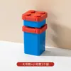 Caixa de Almoço Criativa DIY de Blocos de Construção Pixelados Caixa de Lanche Caixa de Piquenique Caixa de Salada Infantil Caixa de Frutas