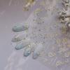 Pegatinas para uñas Tomoni Relief, pegatinas explosivas de papelería japonesa para uñas, pegatinas de camelia para uñas después de la lluvia, pegatinas de joyería para uñas