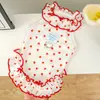 Popular vestido de verano para mascotas, perros y gatos. Diseño elegante, pequeño, ligero, transpirable.