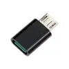 Adaptador de datos de carga para teléfono móvil de aleación de aluminio metálico tipo C a Micro V8