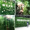Pared de fondo de planta verde césped falso Pared de hierba decoración de pared para puerta ventana planta eucalipto pared de flores pared de planta de simulación