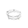 Pulsera de Perlas de Moda Europea y Americana Transfronteriza Pulsera de Cristal Pulsera de Enrollado Multicapa Pulsera de Diamantes de Garra de Tres Filas
