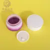 Botellas de set de cuidado de la piel tipo reloj de arena en stock, 30 ml-120 ml, botellas de vidrio cónicas para loción acuosa, botellas dispensadoras de crema de 50 g, materiales de embalaje