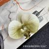 Filme de simulação Phalaenopsis Flower Head Simulation Flower Bag Acessórios Headwear Hairpin Flower DIY Handmade Wedding Ceremony Decoration