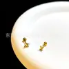 Aço Titânio Moda Feminina Elegante Trendy Brincos de Coração Ninho High-End Estrela Ouro Feijão Parafuso Studs de Osso de Orelha