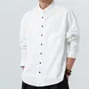 Jaqueta casual de linho, corte solto, novo estilo chinês, cor sólida, camisa plus size, gola mandarim, manga longa, mistura de algodão e linho masculino