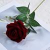 Rosas Simuladas de Veludo para Decorações de Casamento, Flores Artificiais para Arranjos de Casamento com Rosas Transfronteiriços, Flores Artificiais para o Dia dos Namorados Atacado