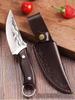 Faca de Anel de Fábrica Faca de Carne Autêntica Manual Faca para Carneiro Assado Acampamento Faca para Churrasco Portátil Alta Dureza Faca de Sobrevivência de Campo