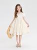 Pudding Haru Verano Nuevo Vestido Elegante para Niñas 2025 Verano Nuevo Vestido de Encaje Versátil para Niños