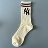 Calcetines de Moda para Hombre y Mujer Four Seasons Calcetines Deportivos de Tubo Largo para Pareja Calcetines con Letra NY Shlet Calcetines de Estudiante a la Moda Estilo Coreano