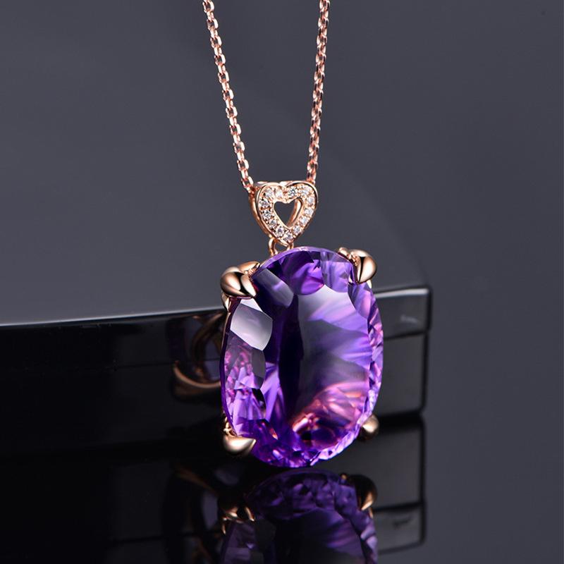 紫水晶吊坠