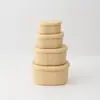 Fiambrera Calentable en Microondas Personalizada 900ml 600ml 300ml 200ml Silicona Camping Picnic Conservación de Alimentos Portátil
