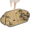 Nueva Alfombrilla Absorbente para Suelo de Baño Estilo Chino Barro de Diatomeas Estilo Nacional Bambú Alfombrilla para Entrada Puerta de Baño Antideslizante Secado Rápido Alfombrilla para Pies