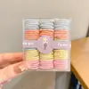 Gomas para el Cabello de Niños de Colores Caramelo que No Dañan el Cabello, Bandas Elásticas para Bebés, Lindos Sujetadores Pequeños para Coletas para Niñas