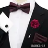 Conjunto de Gravata Borboleta e Lenço Quadrado Masculino com Padrão Escuro Retrô, Acessórios para Traje de Casamento, Gravata Borboleta Paisley, Mais Vendido na Amazon